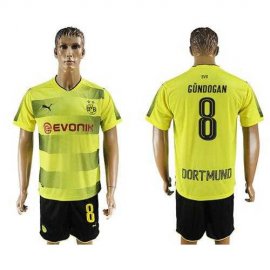 Dortmund #8 Gundogan Home Soccer Club Jersey