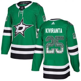 Adidas Dallas Stars #25 Joel Kiviranta Green Home Authentic Drift Fashion Stitched NHL Jersey