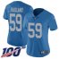 Nike Detroit Lions #59 Reggie Ragland Blue Throwback Womens Stitched NFL 100th Season Vapor Untouchable Limited Jersey