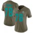 Nike Miami Dolphins #78 Laremy Tunsil Olive Womens Stitched NFL Limited 2017 Salute to Service Jersey