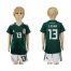 Mexico #13 G.Ochoa Home Kid Soccer Country Jersey