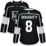 Adidas Los Angeles Kings #8 Drew Doughty Black Home Authentic Womens Stitched NHL Jersey