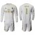 Real Madrid #1 Navas White Home Long Sleeves Soccer Club Jersey