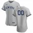 New York Yankees Custom Mens Nike Gray Road 2020 Authentic Player MLB Jersey