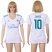 Womens Real Madrid #10 James Home Soccer Club Jersey
