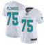 Nike Miami Dolphins #75 Ereck Flowers White Womens Stitched NFL Vapor Untouchable Limited Jersey