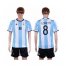 Argentina #8 J.Zanetti Home Soccer Country Jersey
