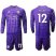 Leicester City #12 Ward Purple Goalkeeper Long Sleeves Soccer Club Jersey