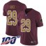 Nike Washington Football Team #29 Derrius Guice Burgundy Red Alternate Mens Stitched NFL 100th Season Vapor Limited Jersey