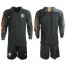 Brazil Blank Black Goalkeeper Long Sleeves Soccer Country Jersey