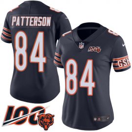 Nike Chicago Bears #84 Cordarrelle Patterson Navy Blue Team Color Womens Stitched NFL 100th Season Vapor Untouchable Limited Jersey
