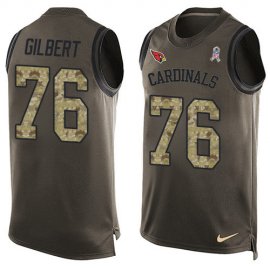 Nike Arizona Cardinals #76 Marcus Gilbert Green Mens Stitched NFL Limited Salute To Service Tank Top Jersey