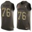 Nike Arizona Cardinals #76 Marcus Gilbert Green Mens Stitched NFL Limited Salute To Service Tank Top Jersey