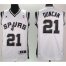 Revolution 30 San Antonio Spurs 21 Duncan White Swingman Jersey Cheap
