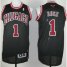 Revolution 30 Chicago Bulls 1 Derek Rose Black NBA Jerseys Cheap