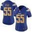 Nike Los Angeles Chargers #55 Junior Seau Electric Blue Womens Stitched NFL Limited Rush Jersey