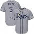Tampa Bay Rays #5 Matt Duffy Grey Cool Base Stitched Youth MLB Jersey