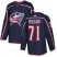 Adidas Columbus Blue Jackets #71 Nick Foligno Navy Blue Home Authentic Stitched NHL Jersey