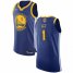 Nike Golden State Warriors #1 Damion Lee Blue 2022 NBA Finals Authentic Icon Edition Jersey Mens