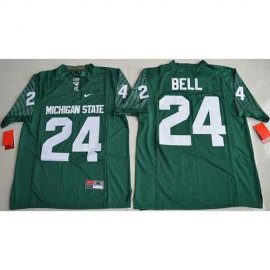 Michigan State Spartans #24 LeVeon Bell Green Limited Stitched NCAA Jersey