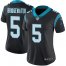 Nike Carolina Panthers #5 Teddy Bridgewater Black Team Color Womens Stitched NFL Vapor Untouchable Limited Jersey