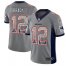 Nike New England Patriots #12 Tom Brady Grey Mens Stitched NFL Limited Rush Drift Fashion Jersey