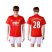 Manchester United #28 Schneiderlin Red Home Soccer Club Jersey