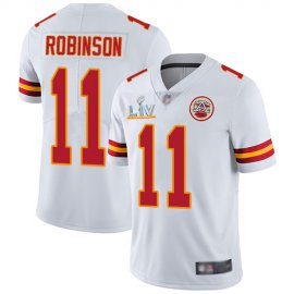 Nike Kansas City Chiefs #11 Demarcus Robinson White Youth Super Bowl LV Bound Stitched NFL Vapor Untouchable Limited Jersey