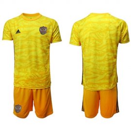 Russia Blank Yellow Goalkeeper Soccer Country Jersey
