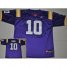 LSU Tigers 10 Joseph Addai Purple Throwback College Football Jersey