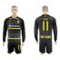 Dortmund #11 Reus Away Long Sleeves Soccer Club Jersey