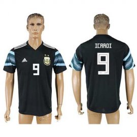 Argentina #9 Icardi Away Soccer Country Jersey