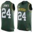 Nike Green Bay Packers #24 Josh Jones Green Team Color Mens Stitched NFL Limited Tank Top Jersey