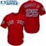 Boston Red Sox #25 Jackie Bradley Jr Red Cool Base 2018 World Series Stitched Youth MLB Jersey