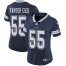 Nike Dallas Cowboys #55 Leighton Vander Esch Navy Blue Team Color Womens Stitched NFL Vapor Untouchable Limited Jersey