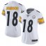 Nike Pittsburgh Steelers #18 Diontae Johnson White Womens Stitched NFL Vapor Untouchable Limited Jersey