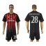 AC Milan #28 Bonaventura Home Soccer Club Jersey