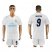 Real Madrid #9 Benzema White Home Soccer Club Jersey