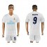 Real Madrid #9 Benzema White Home Soccer Club Jersey