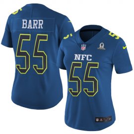 Nike Minnesota Vikings #55 Anthony Barr Navy Womens Stitched NFL Limited NFC 2017 Pro Bowl Jersey