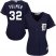 Detroit Tigers #32 Michael Fulmer Navy Blue Alternate Womens Stitched MLB Jersey