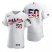 Oakland Athletics #50 Mike Fiers Mens Nike White Fluttering USA Flag Limited Edition Authentic MLB Jersey