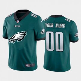 Philadelphia Eagles Custom Green Mens Nike Big Team Logo Vapor Limited NFL Jersey