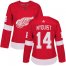 Adidas Detroit Red Wings #14 Gustav Nyquist Red Home Authentic Womens Stitched NHL Jersey