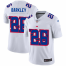 New York New York Giants #26 Saquon Barkley White Mens Nike Team Logo Dual Overlap Limited NFL Jersey