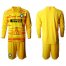 Inter Milan Blank Yellow Goalkeeper Long Sleeves Soccer Club Jersey