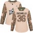 Adidas Dallas Stars #36 Mats Zuccarello Camo Authentic 2017 Veterans Day Womens Stitched NHL Jersey