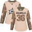 Adidas Dallas Stars #36 Mats Zuccarello Camo Authentic 2017 Veterans Day Womens Stitched NHL Jersey
