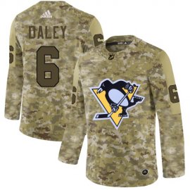 Adidas Pittsburgh Penguins #6 Trevor Daley Camo Authentic Stitched NHL Jersey