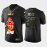 Kansas City Chiefs #87 Travis Kelce Nike Team Hero Vapor Limited NFL 100 Jersey Black Golden